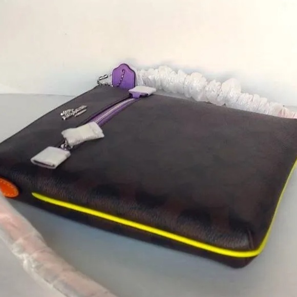 Coach Mini Rowan File Bag in Colorblock Signature Canvas NWT $250 - Picture 5 of 8